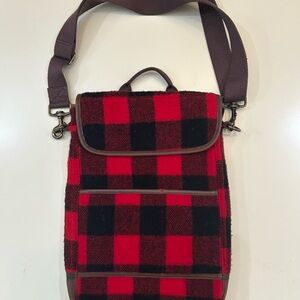 EUC Vintage J Crew computer laptop messenger bag